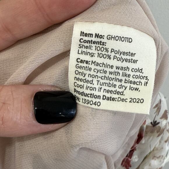 Good Hart Matilda Jane West Lynn Boho Floral Swiss Dot Midi Maxi Dress Size XL - Picture 8 of 11